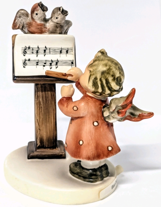 Signed Vintage Goebel Hummel West Germany Bird Duet Figure #163 | 3.75" Tall