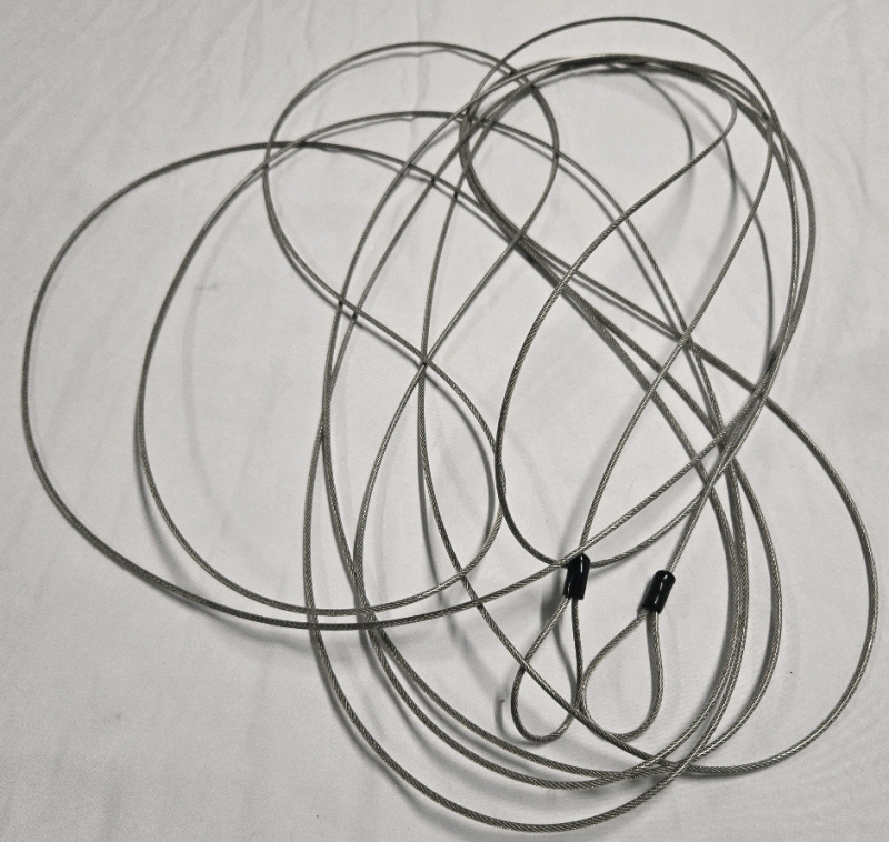 New | Strong Spring Cable Ropes 12+' Feet Long | Can Possibly Be Used as a Tether or to Secure Heavy Objects