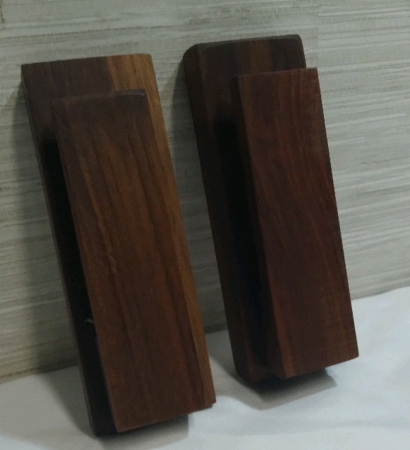 2 New Wooden 6" Towel Holders