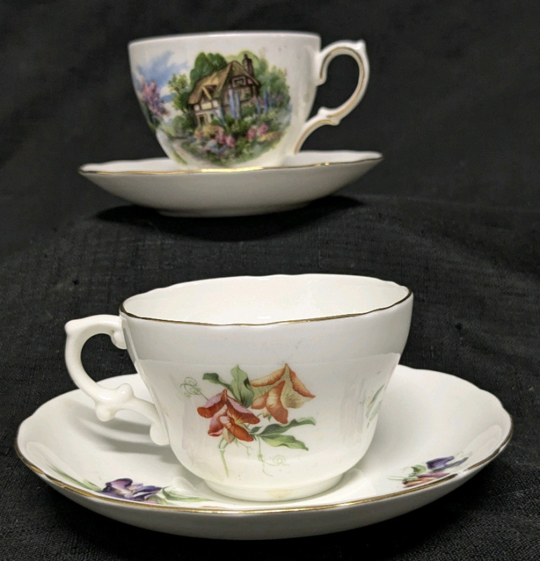 Royal Vale Bone China & England Bone China Tea Cups & Saucers
