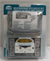 New Bell Outdoor Weatherproof GFCI Outlet Kit