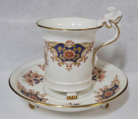 Royal Arden " Somerset " Footed Cup & Saucer . Both Ring True , No chips or cracks