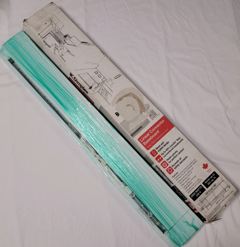 New - Dimplex 2000W Linear Convector Baseboard Heater , White . Model # LCL5020W31 . Measures 50" Long
