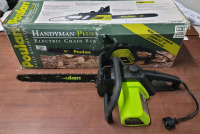Poulan 16" Handyman Plus Electric Chain Saw , 3.5hp Electric Motor . Model # ES350 .Tested Working