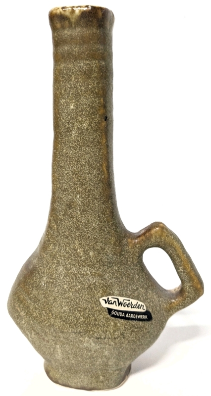 Van Woerden Gouda Aardewerk Stoneware Vase | 9.75" Tall