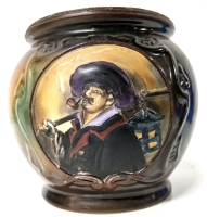 Noritake Japan Night Watchman Tobacco Jar (w/o Lid) | 4.75" Tip Diameter x 5.5" Tall