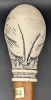 1991 Scrimshaw Owl Handled Walking Stick Made in London England | 36" Long - 3