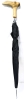 Signed Hand Carved Wood Hornbill Handled Umbrella | M. Latzmann | 35.5" Long - 6