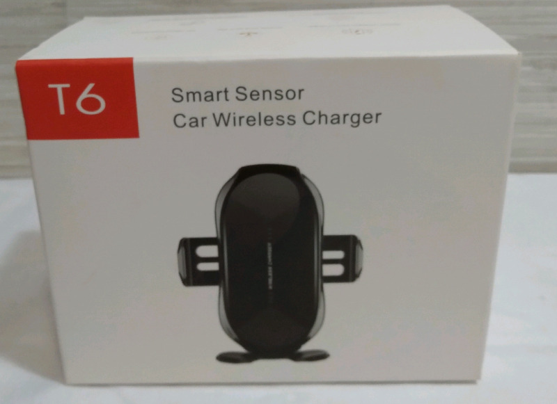 New T6 Smart Sensor Car Wireless Charger