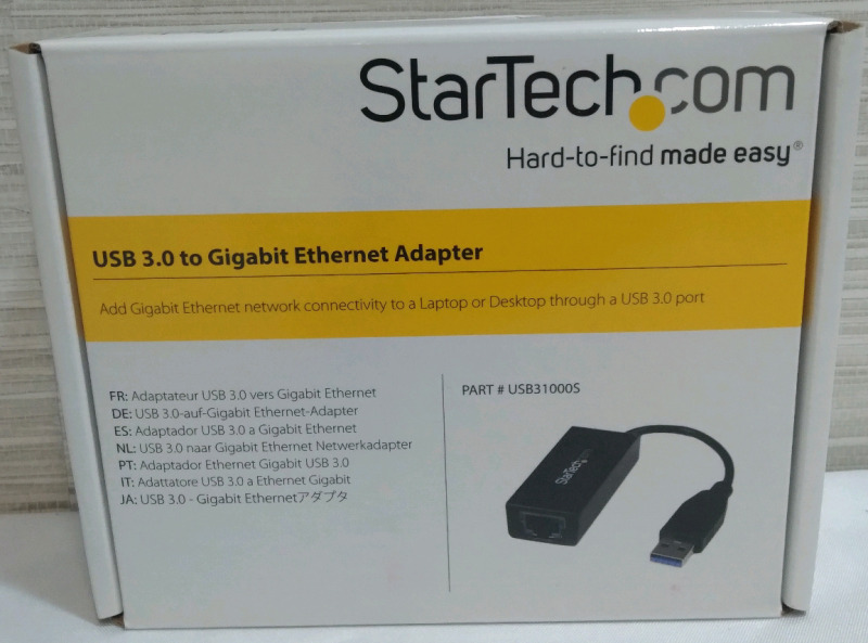 New StarTech USB 3.0 To Gigabit Ethernet Adapter