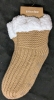 New La Vie En Rose Knitted Slipper Socks | One Size Fits Most