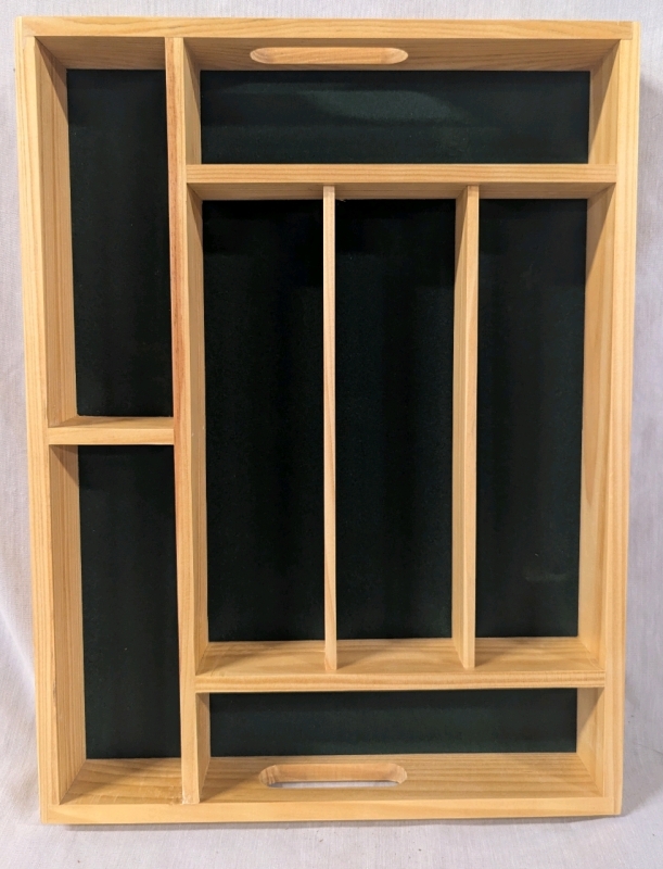 New Onedia Wooden Cutlery Organizer. 12" by 16" by 2"