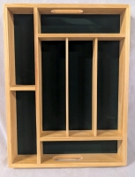 New Onedia Wooden Cutlery Organizer. 12" by 16" by 2"