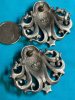 Galina Karputina JJ Art Nouveau style Pierced Earrings Romantic Female Flowing Locks Scattering Stars - 6
