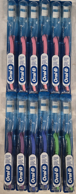 12 New Sealed | Oral-B Soft Bristle Tooth Brushes * Assorted Colours * Retails For $50+ *
