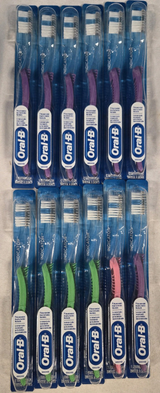 12 New Sealed | Oral-B Soft Bristle Tooth Brushes * Assorted Colours * Retails For $50+ *