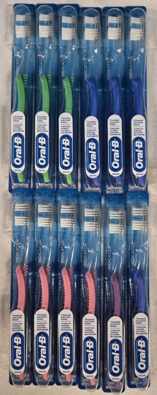 12 New Sealed | Oral-B Soft Bristle Tooth Brushes * Assorted Colours * Retails For $50+ *