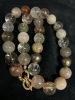 Gold Filled 14 / 20 Gold Filled Clasp Natural Rutililzed Quartz Ball Necklace - 3