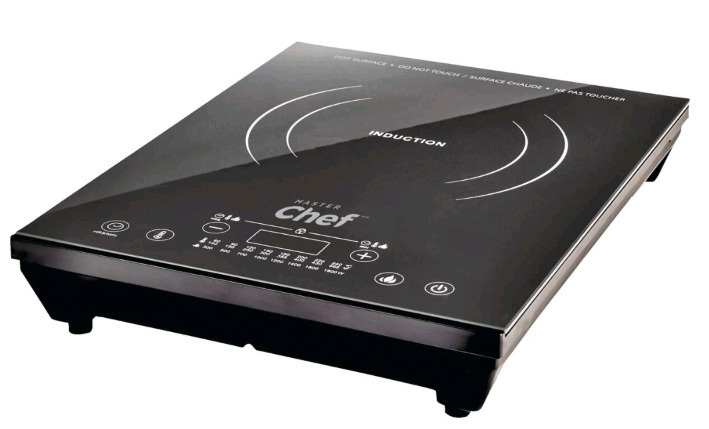 New | Portable Corded Master Chef Single-Burner Induction Cooktop 120V 60Hz 1800Watts | With 8 Power Settings & An L.E.D Display | Model # 043-1297-6 * Retails For $109.99 *