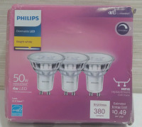 3 Philip's 50W Replacement Light Bulb
