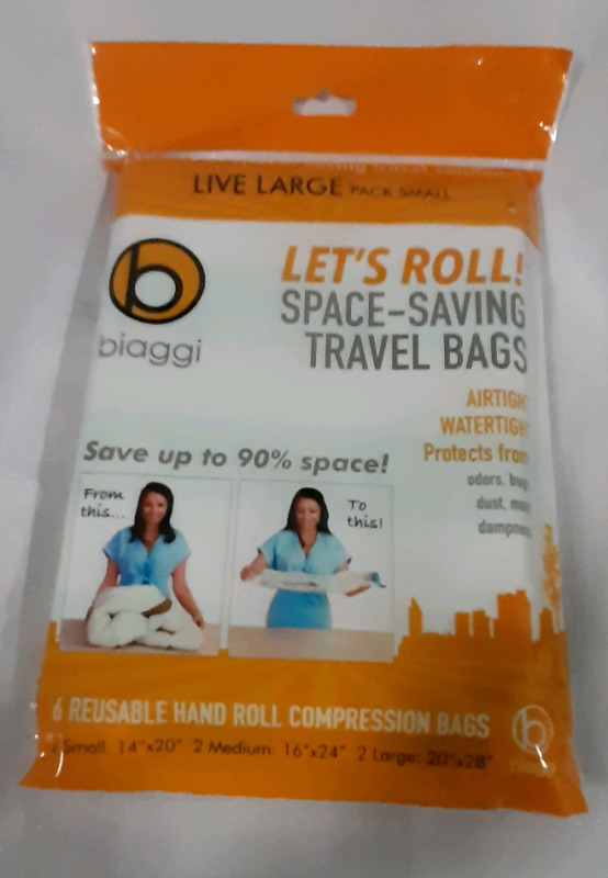 NEW -Biaggi Space Saving Travel Bags