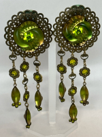 Bold & Beautiful Vintage Banana Bob Statement Earrings