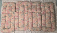 4 | Floral Themed Outdoor Patio Chaise Lounge Cushions | Cushions Measure 47.5" x 21" x 2.5"