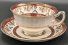 Royal Grafton England Birds of Paradise Gold & Burgundy Tea Cup & Saucer - 3