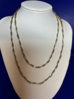 BIRKS Gold Filled Two Tone Braided Twisted Chain 30 Inch