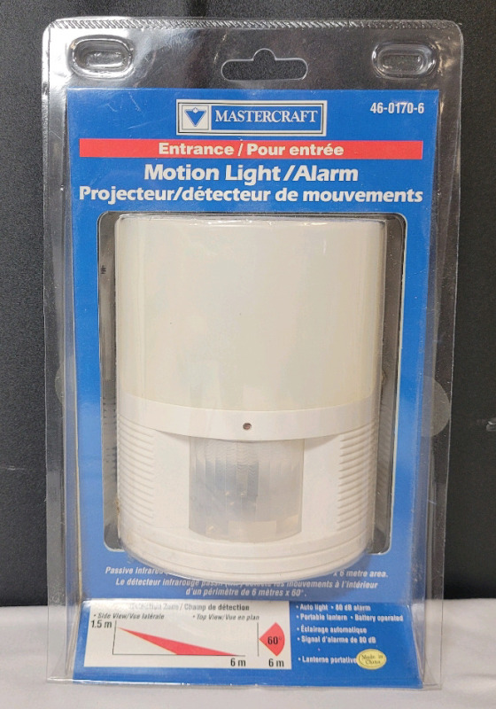 New - Mastercraft Entrance Motion Light / Alarm Sensor .