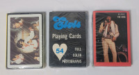 1970s Elvis Presley Playing Card Decks . Three (3) Playing Card Decks , All Sealed