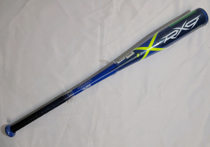 New - Rawlings 30"×2 5/8" RX9 One-Piece Alloy Baseball Bat , Blue . Retail $80