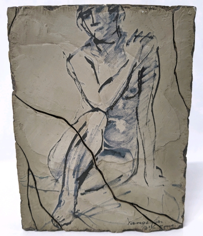 Artilize Tales by pave : Yang Yin-Fong, "Nude 1" Wall Plaque | 5.75" x 1.25" x 7.75" Tall