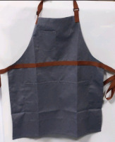 3 (Three) New | Fourmy Grey Unisex Convertible One Size Fits Most Apron | Converts From Full To Wasit Apron | Straps Measures 40" Long | 4 Large Front Pockets