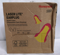 200 New Honeywell Laser Lite Earplugs Noise Reduction Rating 32 Decibels - Uncorded