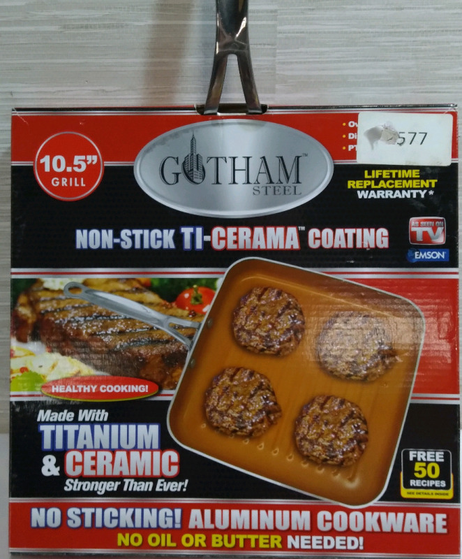 New Open Box Gotham Steel 10.5" Nonstick Ti-Cerama Coating