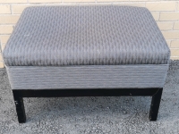 Ottoman Grey 30"L x 22"W x 18"H