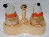 Chikaramachi Porcelain Lusterware Clown Salt & Pepper Shakers , Made in Japan - 2