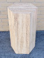 Marble Style/Look Particle Board Plant Stand , Measures 24" tall & 12"×12" Top