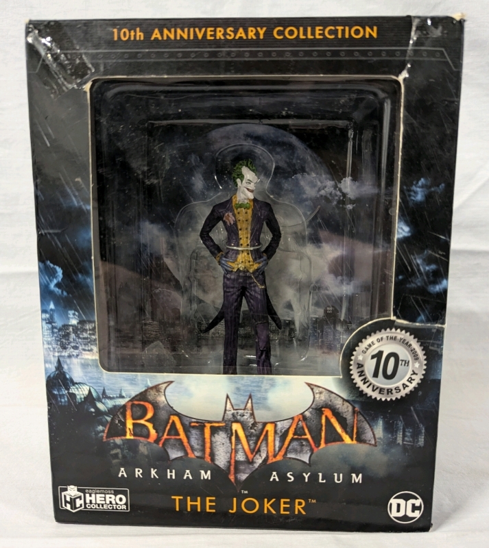 New Batman Arkham Asylum "The Joker" Figurine. Figure Stands Approximately 5" Talk.