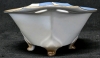 Gorgeous RS Tillowitz Sitesia Winter Scene w Robin & Goldfinch Footed Bowl | 9.25" x 6.75" x 3.5" Tall - 5