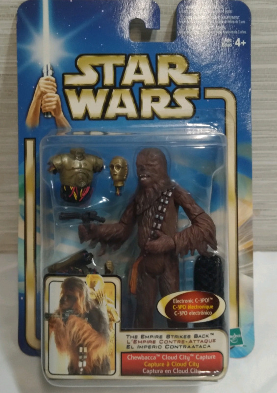 New 2002 Star Wars The Empire Strikes Back Chewbacca & Electronic C-3PO