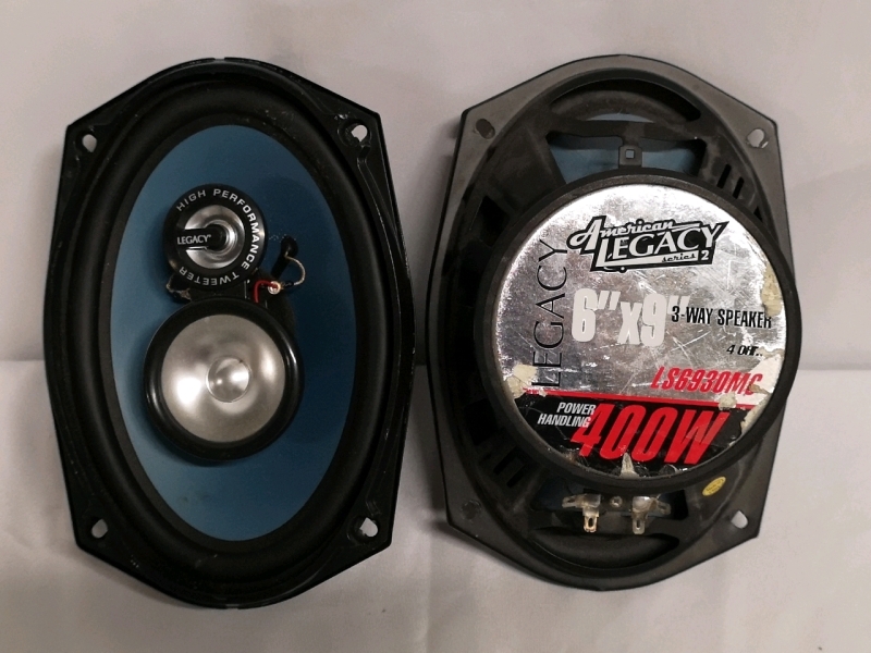 2 American Legacy Series 2 Car 3 Way Speakers - LS693MC 6BY 9"