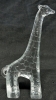 Unsigned Kosta Boda Sweden Giraffe Paperweight | 9.15" Tall - 2