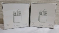 New - inPods 12 True Wireless Stereo V5.0 Earbuds for Android or IOS , Gray . Two (2) Sets . Sealed
