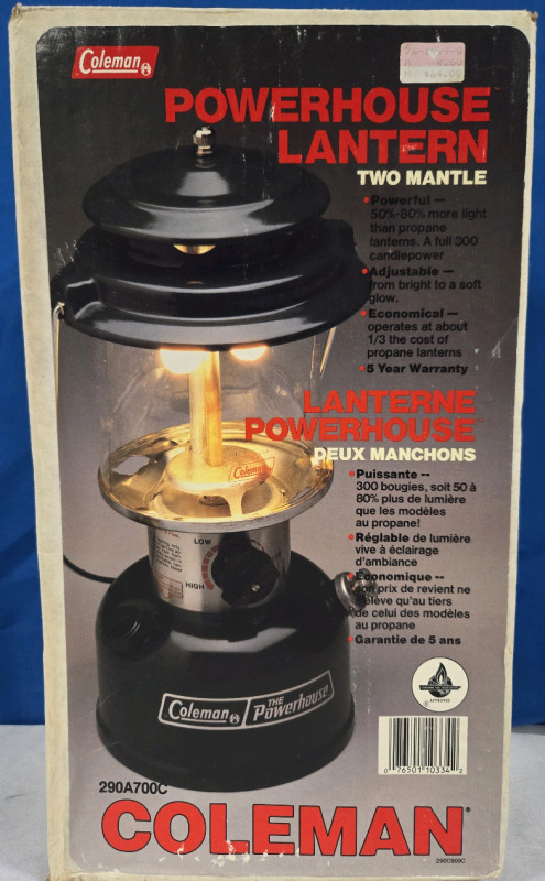 Coleman | Two Mantle Adjustable Powerhouse Propane Lantern | * Retails For $100+ * Model#290A700C