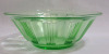 Vintage Kellogg's Uranium Glass Cereal Bowl . Measures 2" tall & 5.5" diameter . No chips or cracks - 5