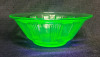 Vintage Kellogg's Uranium Glass Cereal Bowl . Measures 2" tall & 5.5" diameter . No chips or cracks - 6