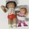 Vintage 1980s Strawberry Shortcake: 6 Dolls (4" - 5.25"), 1 Pet, 2 Hairbrushes & Puzzle (11" x 14") + 2 Small Cabbage Patch Kids Figures - 4