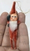 Vintage & MCM Christmas | 5 Chenille & Clay Face Pipe Cleaner Santa Gnome Ornaments (3" ea) & 2 1970s Santa & Frosty Candy Containers Made in Hong Kong w Contents (4.25" Tall ea) - 4